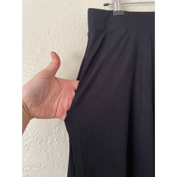 NWT ModCloth Excellence Attained Pull On Stretch Black Skirt XL Minimalist Work - Picture 4 of 7
